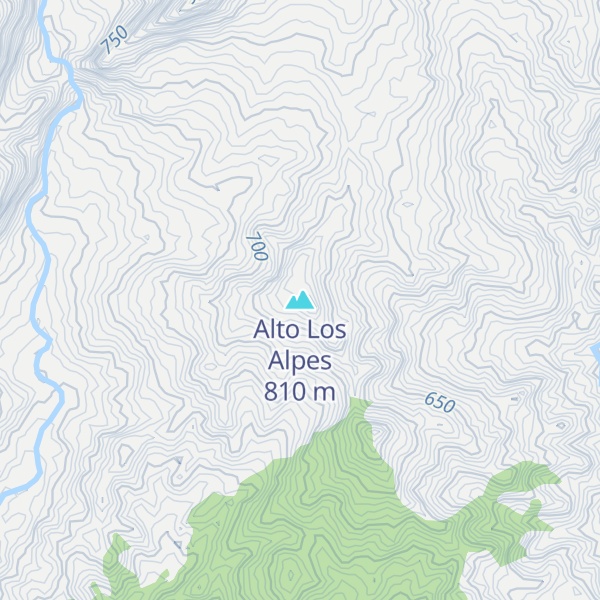 Map of Alto Los Alpes