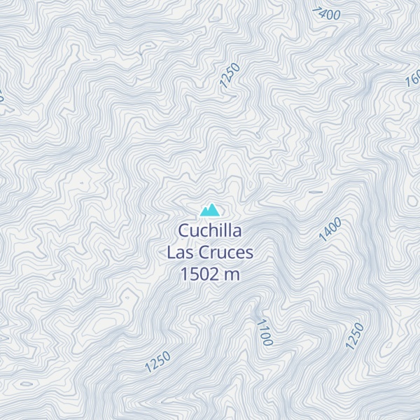 Map of Cuchilla Las Cruces