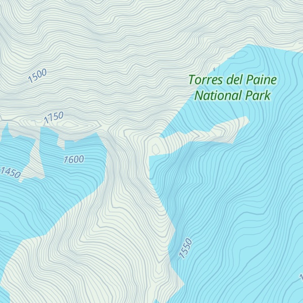 Map of Cerro Paine Chico Norte