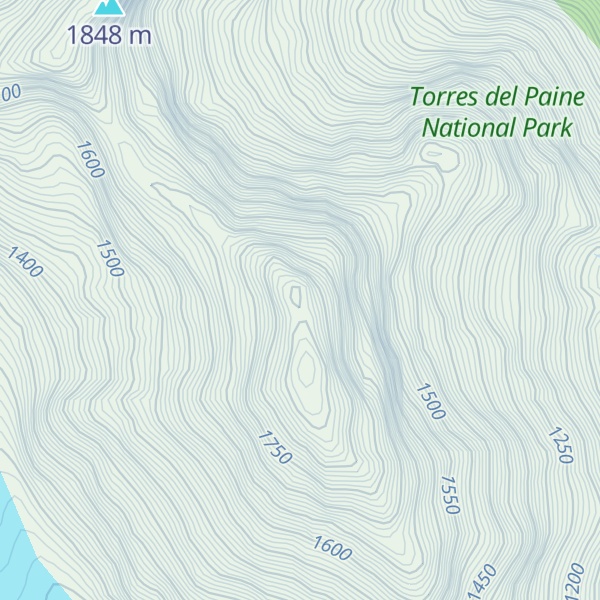 Map of Cerro Ohnet