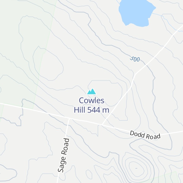 Map of Cowles Hill