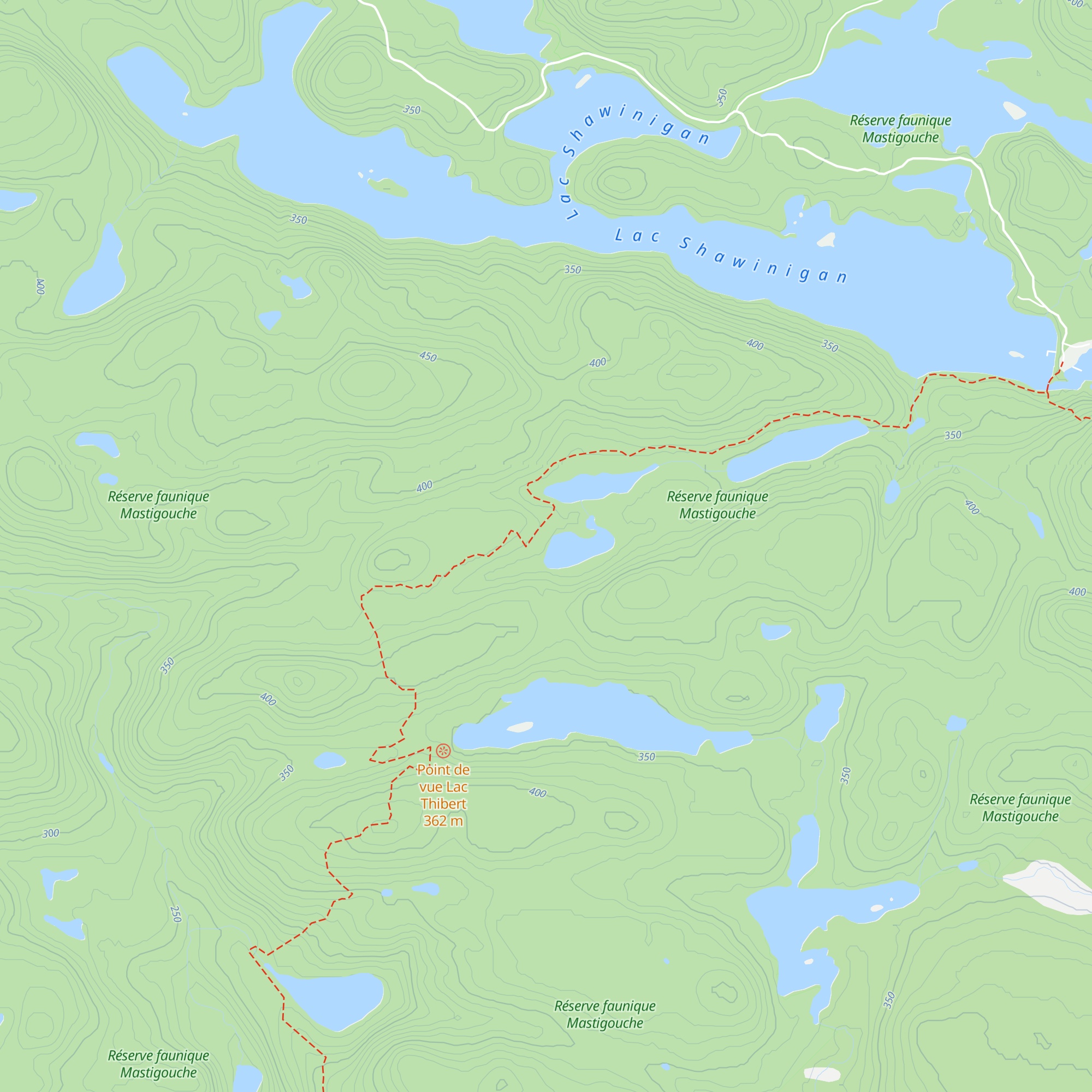 Refuge Huppé map