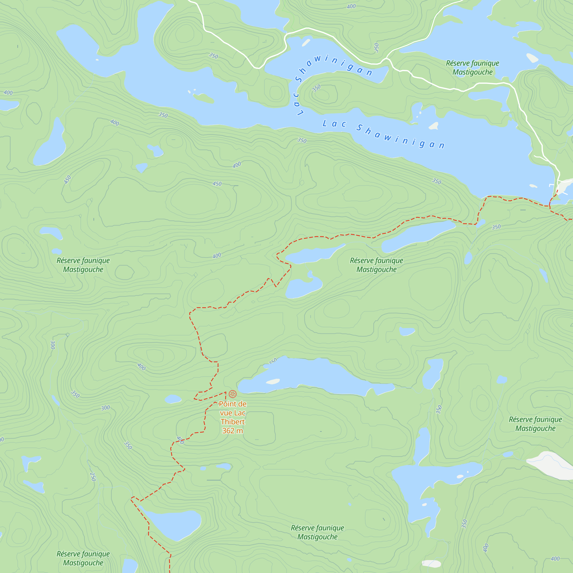 Refuge Huppé map