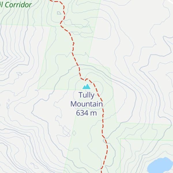 Map of Tully Mountain