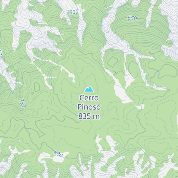 Map of Cerro Pinoso