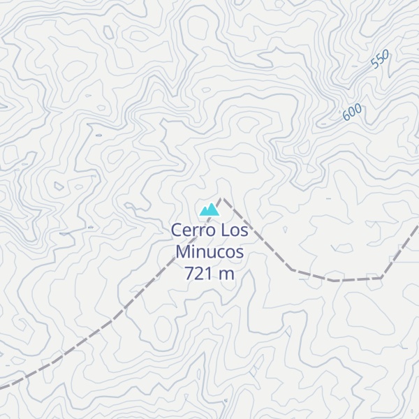 Map of Cerro Los Minucos
