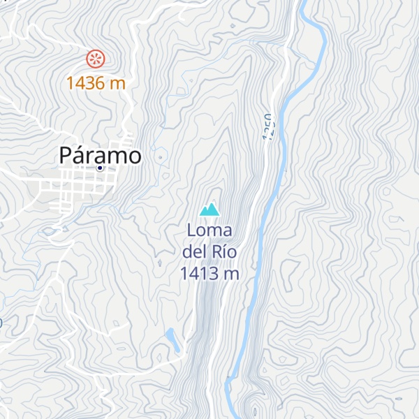 Map of Loma del Río