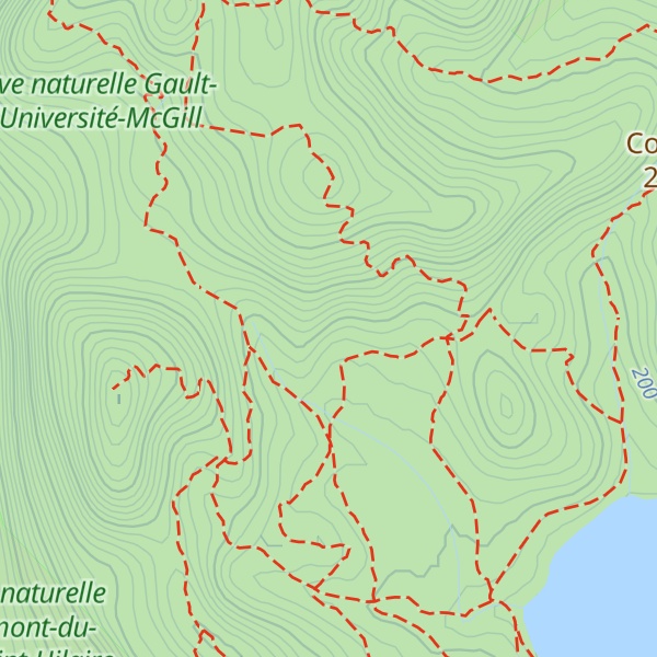 Map of Mont Saint-Hilaire