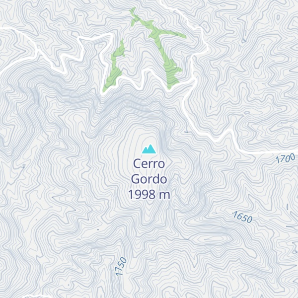 Map of Cerro Gordo