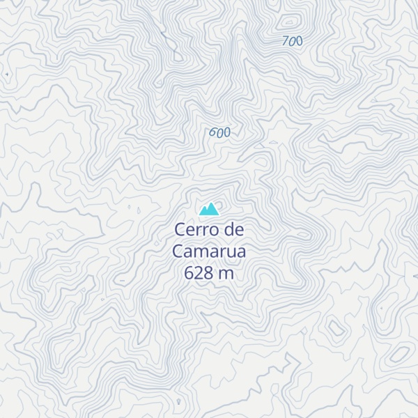 Map of Cerro de Camarua