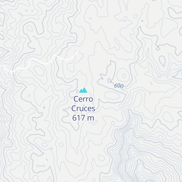 Map of Cerro Tres Cruces