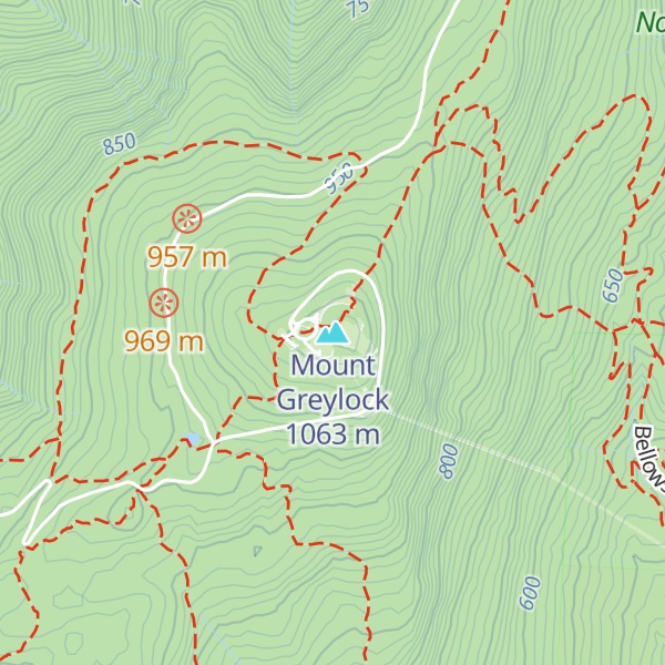 Map of Mount Greylock
