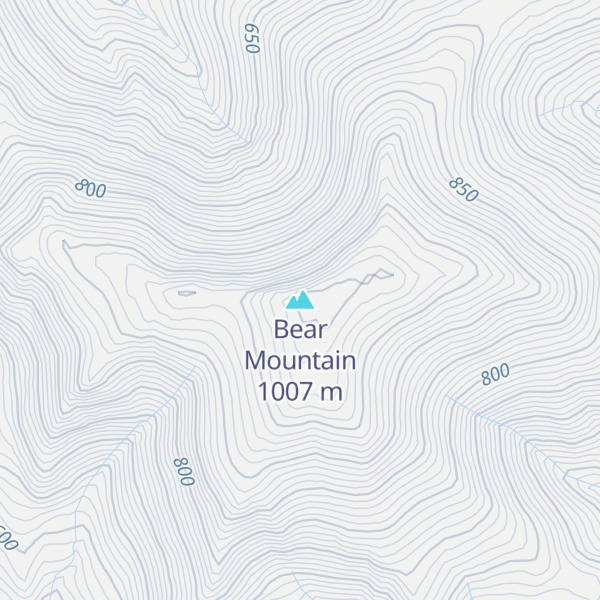 Map of Bear Mountain