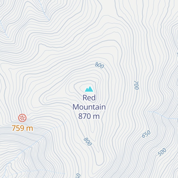 Map of Red Mountain