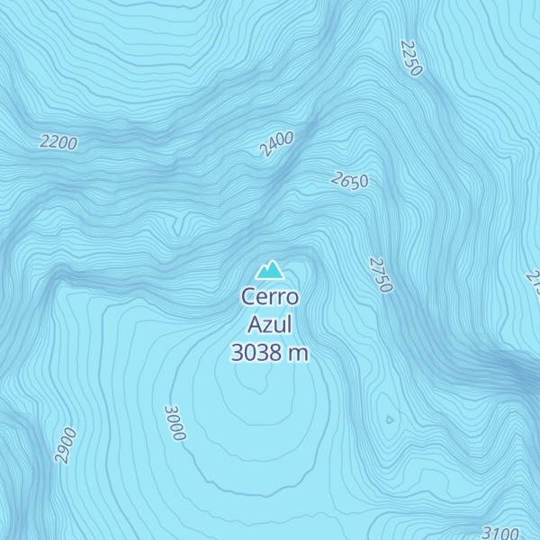 Map of Cerro Azul