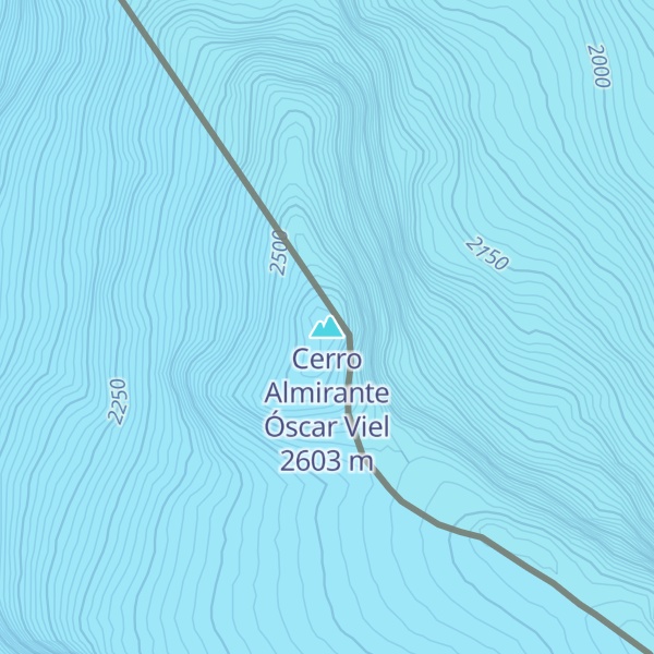 Map of Cerro Almirante Óscar Viel