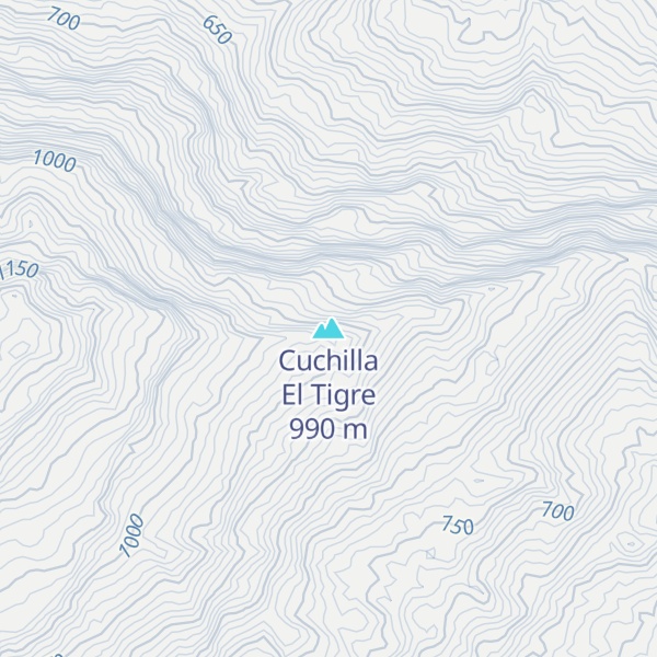 Map of Cuchilla El Tigre