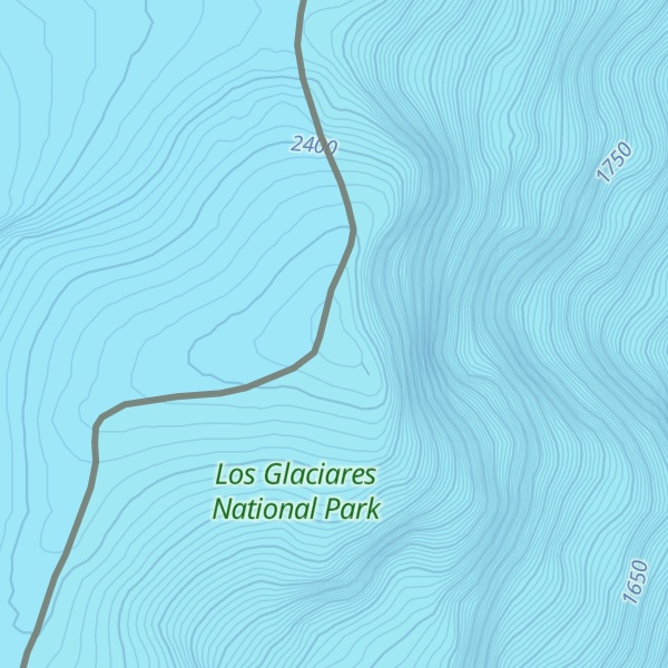 Map of Cerro Comandante Dublé Almeyda