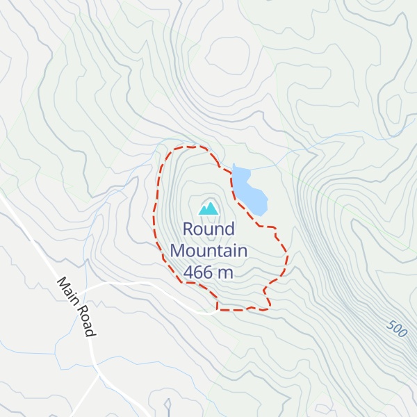 Map of Round Mountain