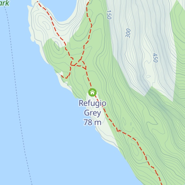 Map of Refugio Grey