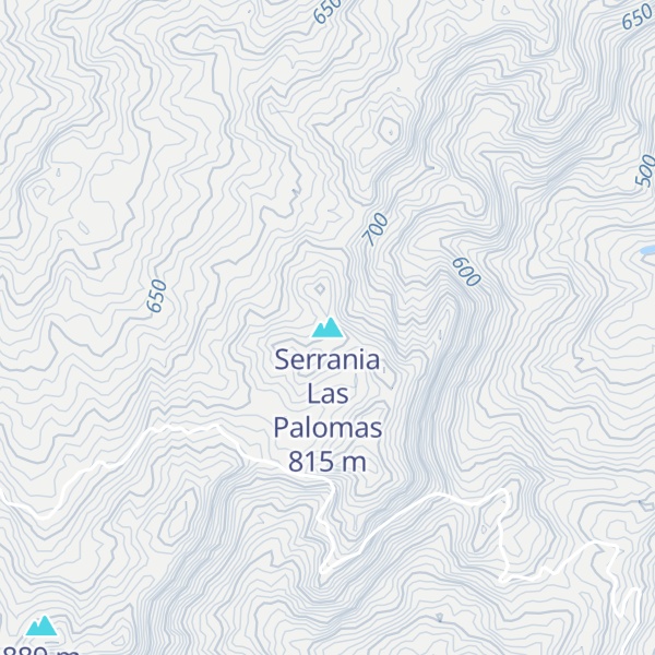 Map of Serrania Las Palomas