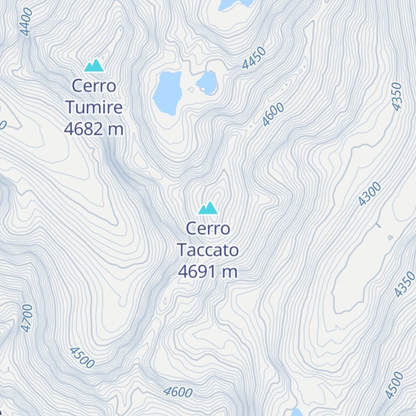 Map of Cerro Taccato