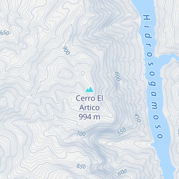 Map of Cerro El Artico