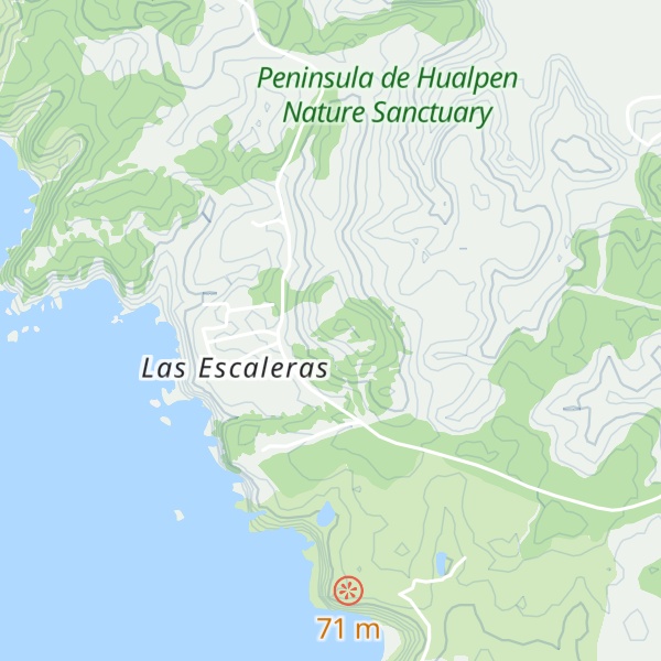 Map of Cerro Teltrén