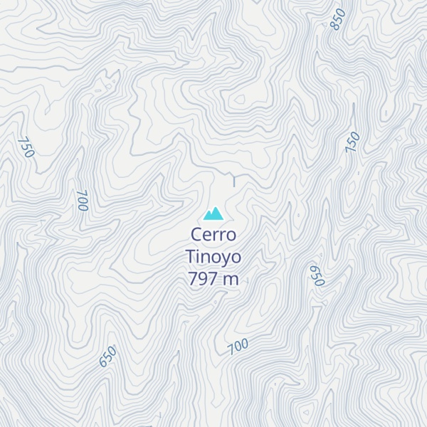 Map of Cerro Tinoyo