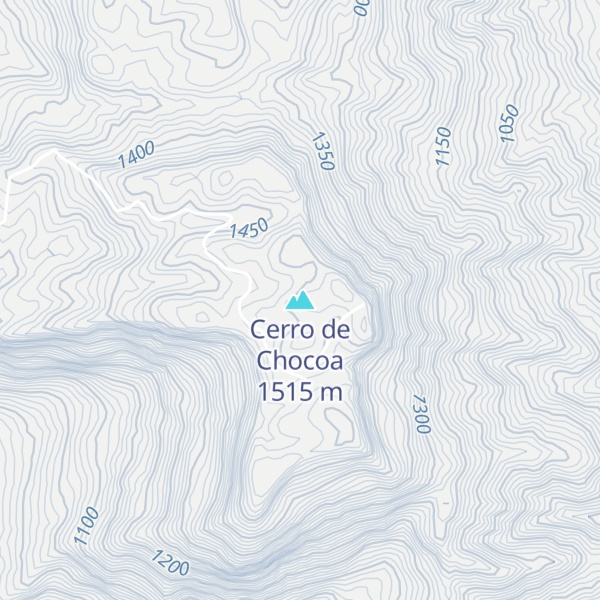 Map of Cerro de Chocoa