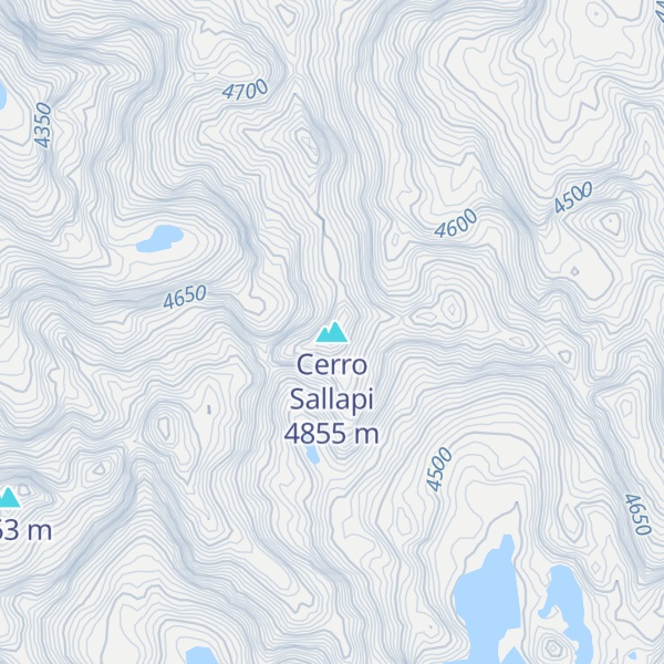 Map of Cerro Sallapi