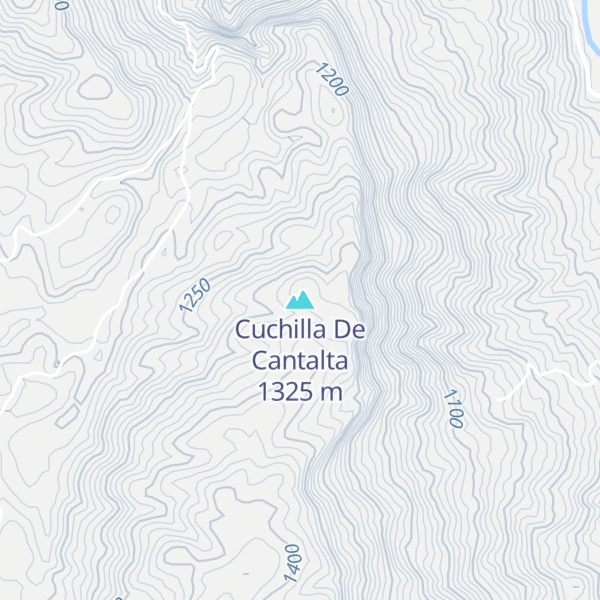 Map of Cuchilla De Cantalta