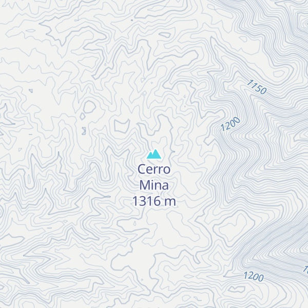 Map of Cerro Mina