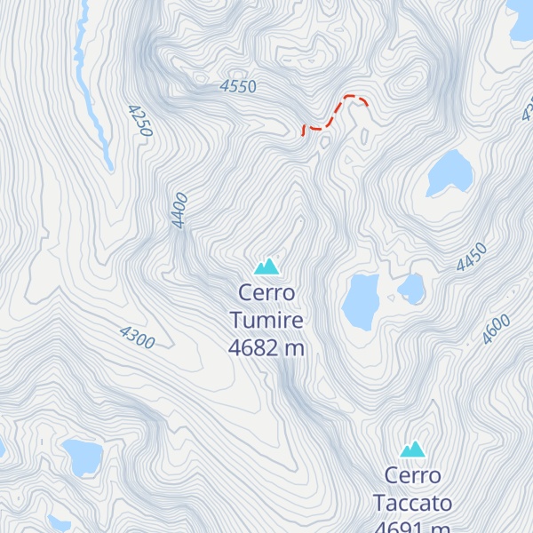 Map of Cerro Tumire