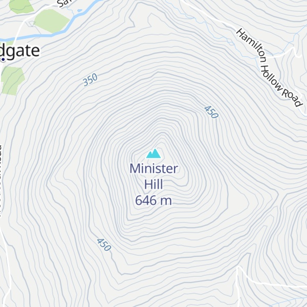 Map of Minister Hill