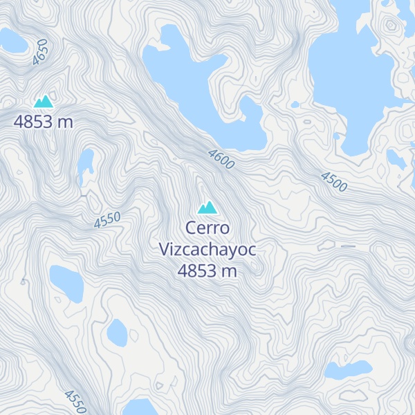 Map of Cerro Vizcachayoc