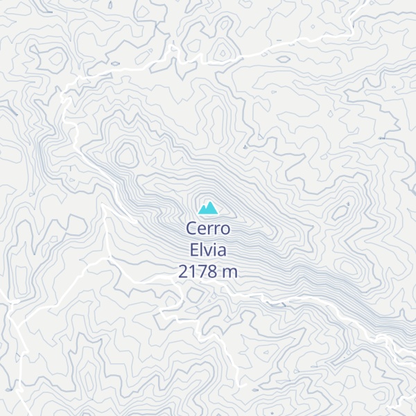 Map of Cerro Elvia