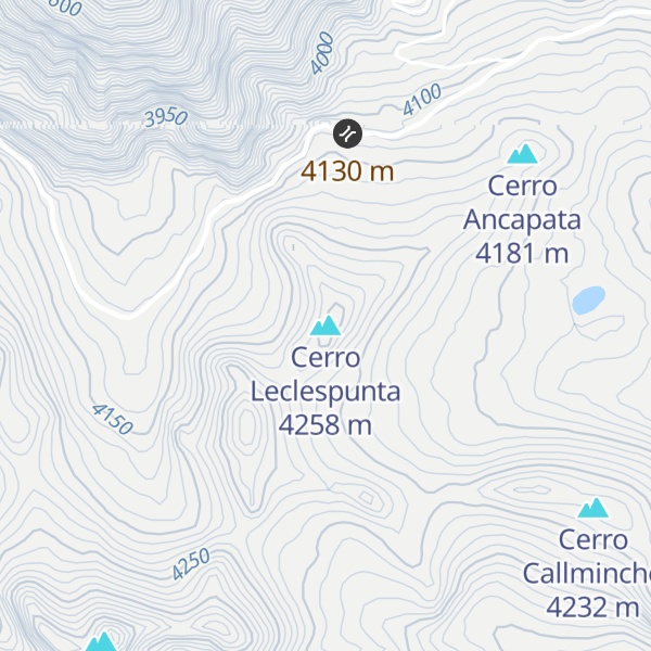 Map of Cerro Leclespunta
