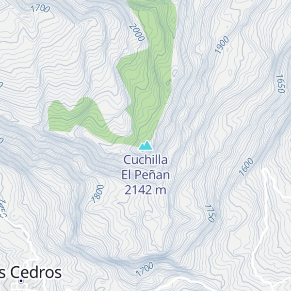 Map of Cuchilla El Peñan