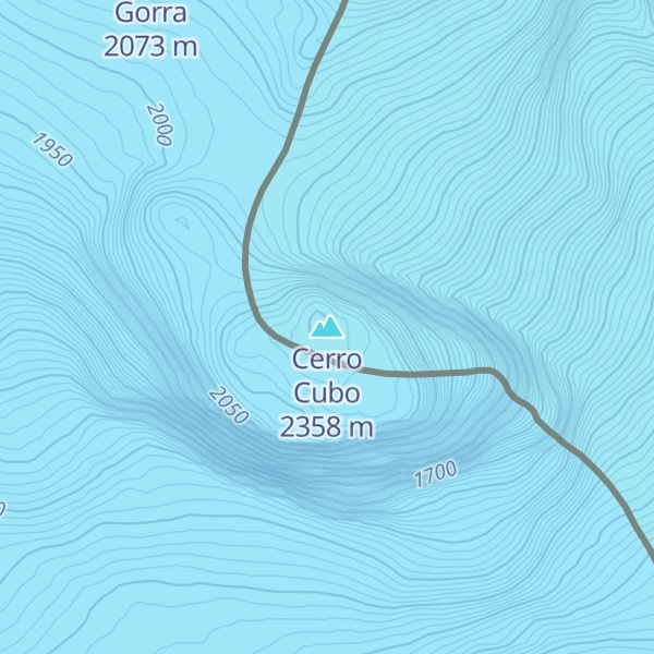 Map of Cerro Cubo