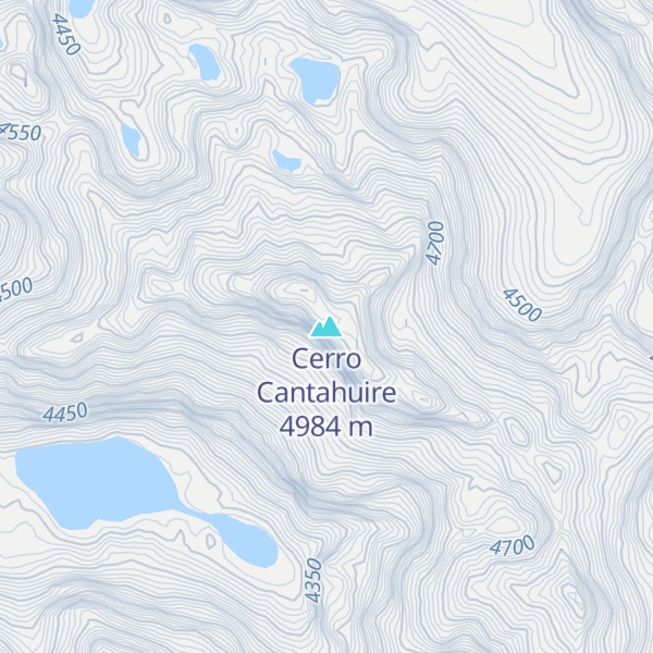 Map of Cerro Cantahuire