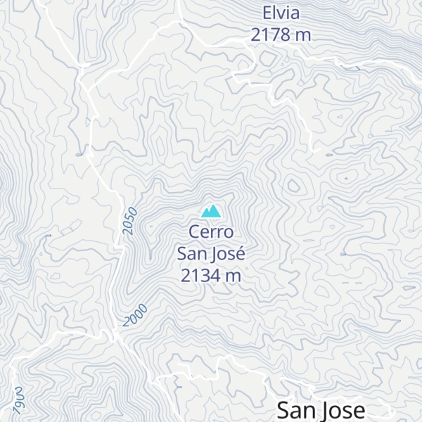 Map of Cerro San José