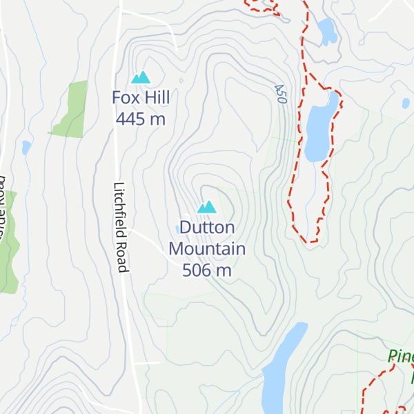 Map of Dutton Mountain