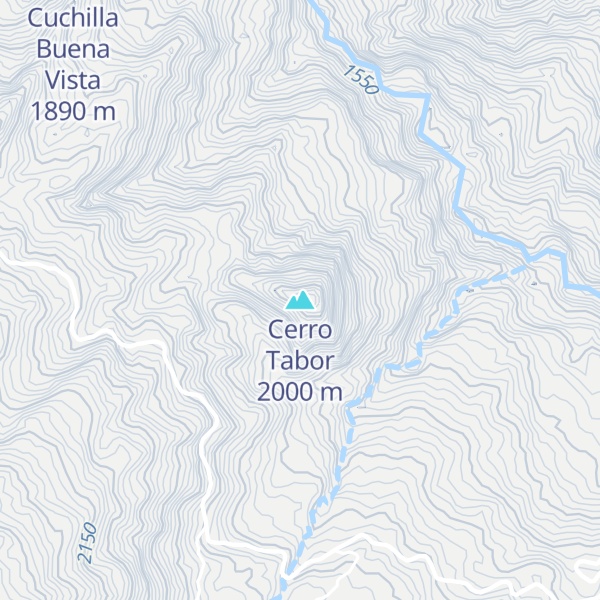 Map of Cerro Tabor