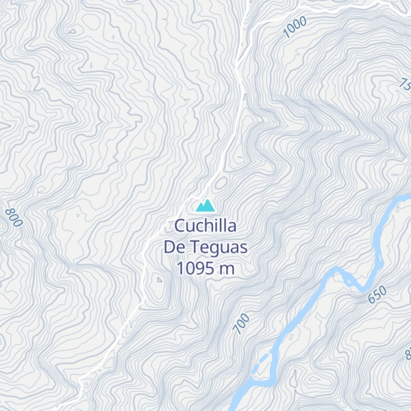 Map of Cuchilla De Teguas