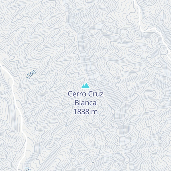 Map of Cerro Cruz Blanca