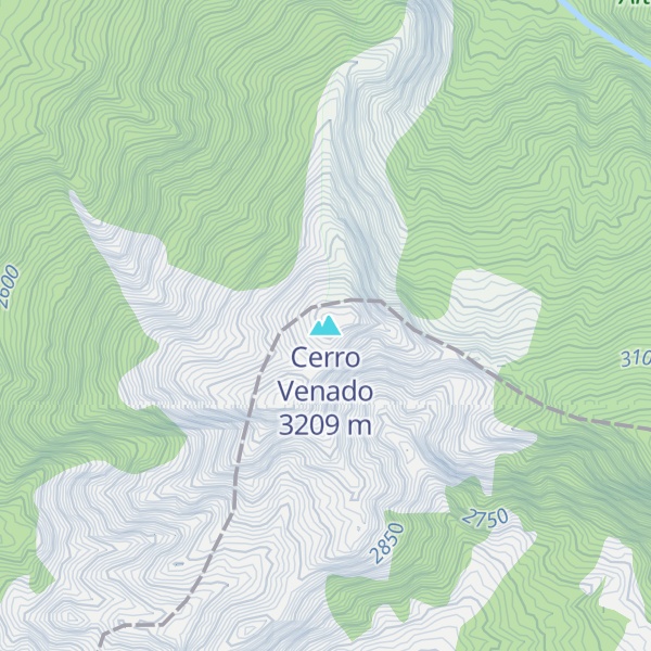 Map of Cerro Venado