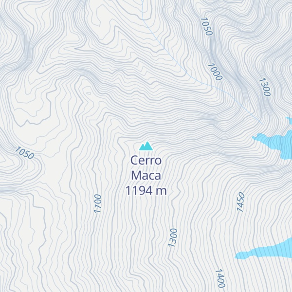 Map of Cerro Maca