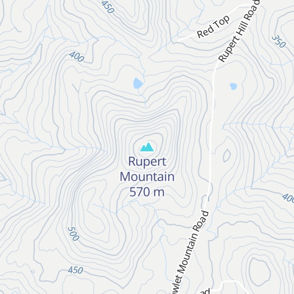 Map of Rupert Mountain