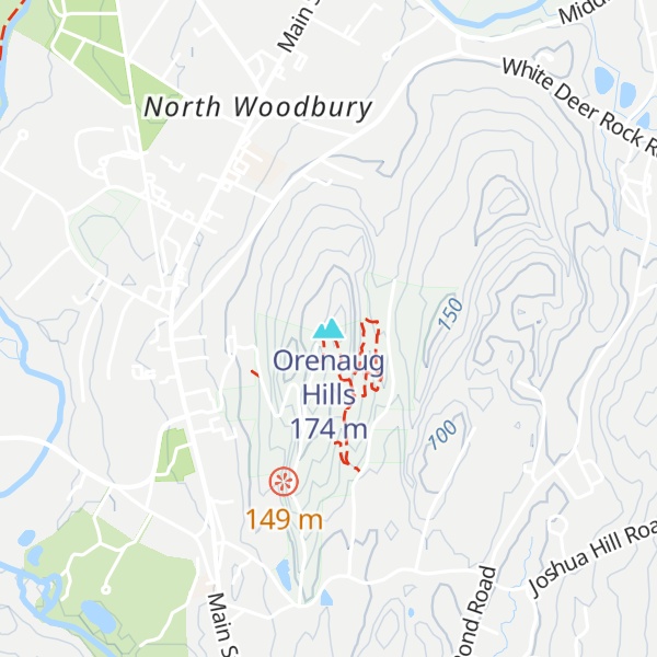 Map of Orenaug Hills